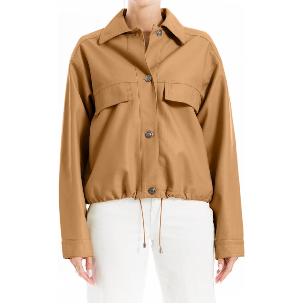 Max Studio Ponte Pocket Drawstring Jacket Medium … - image 2